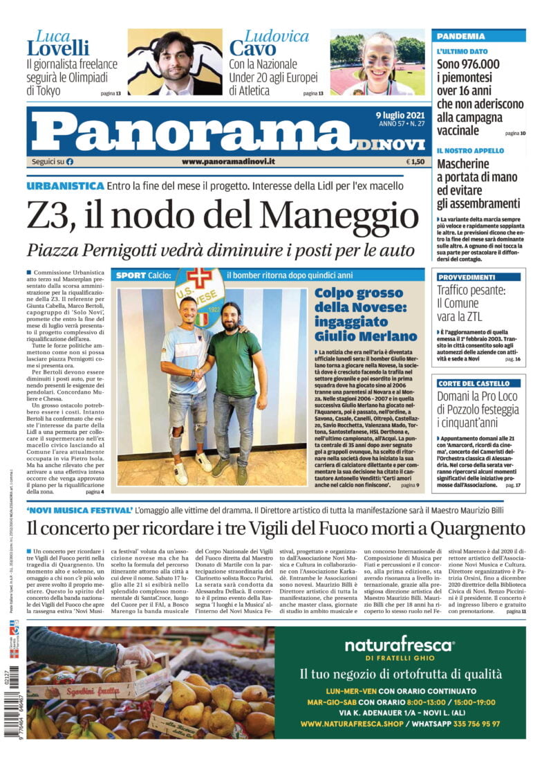 la prima pagina