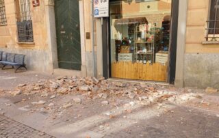 crollo centro storico novi