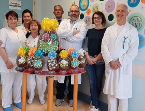 Le uova Gambarotta regalate ai pazienti di pediatria all’ospedale di Novi