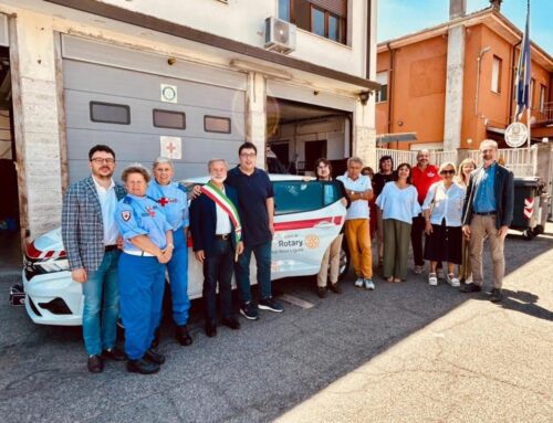 Il Rotary di Novi ha consegnato un nuovo automezzo alla Croce Rossa locale