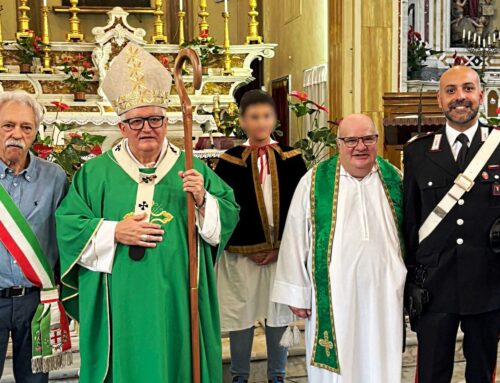 L’arcivescovo di Genova in visita a Voltaggio con la presenza dei Carabinieri