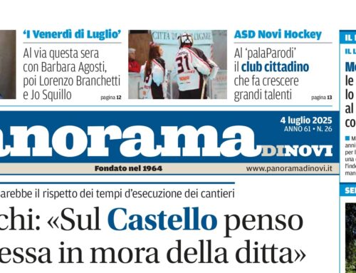 La prima pagina di Panorama di Novi: da domani il numero in digitale online