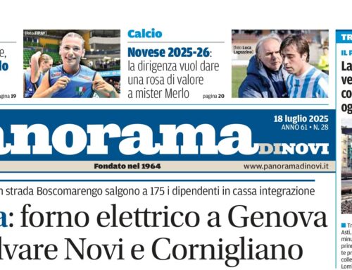 La prima pagina di Panorama di Novi: da domani il numero in digitale online