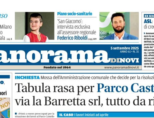 La prima pagina di Panorama di Novi: da domani il numero in digitale online