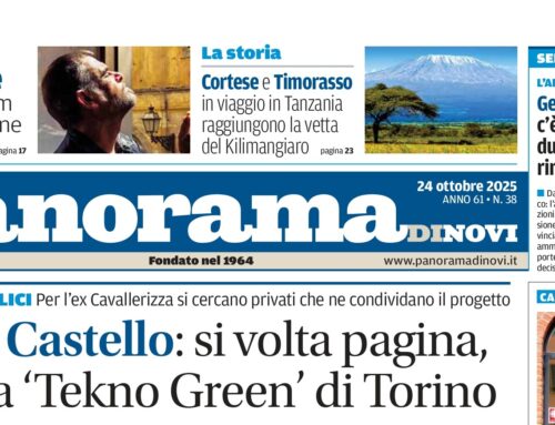La prima pagina di Panorama di Novi: da domani il numero in digitale online