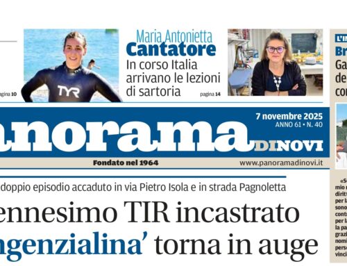 La prima pagina di Panorama di Novi: da domani il numero in digitale online