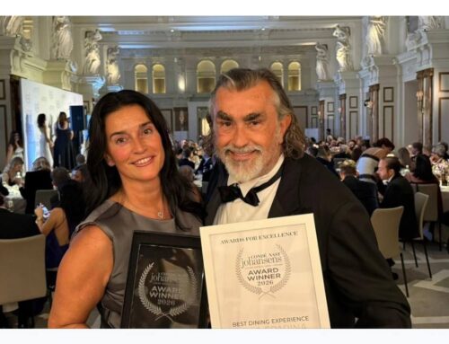 Villa Sparina ha vinto il Condé Nast Johansens Award per la miglior esperienza culinaria