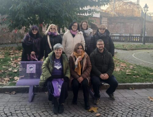 Inaugurata a Novi la panchina viola dedicata alla fibromialgia