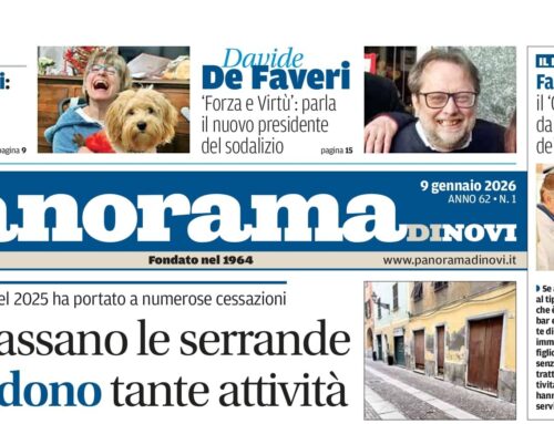 La prima pagina di Panorama di Novi: da domani il numero in digitale online