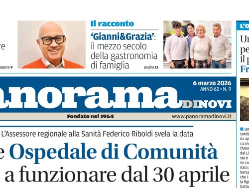 La prima pagina di Panorama di Novi: da domani il numero in digitale online