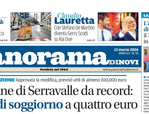 La prima pagina di Panorama di Novi: da domani il numero in digitale online