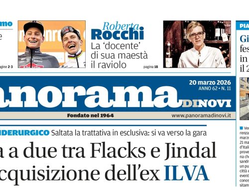 La prima pagina di Panorama di Novi: da domani il numero in digitale online