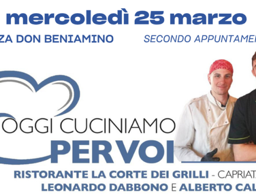 Oggi gli chef della Corte dei Grilli cucineranno per gli ospiti di Don Beniamino