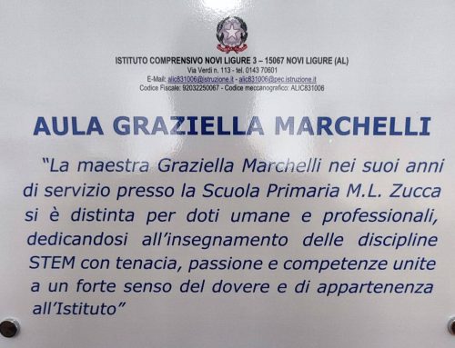 Alla Scuola Zucca una targa in memoria di Graziella Marchelli, maestra scomparsa lo scorso anno