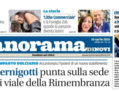 La prima pagina di Panorama di Novi: da domani il numero in digitale online