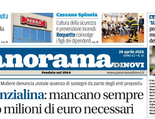 La prima pagina di Panorama di Novi: da domani il numero in digitale online