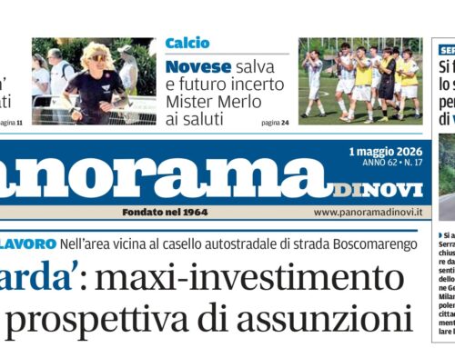La prima pagina di Panorama di Novi: da domani il numero in digitale online