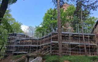 lavori parco castello novi