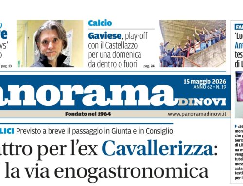 La prima pagina di Panorama di Novi: da domani il numero in digitale online