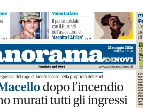 La prima pagina di Panorama di Novi: da domani il numero in digitale online