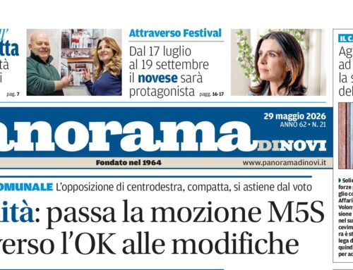 La prima pagina di Panorama di Novi: da domani il numero in digitale online