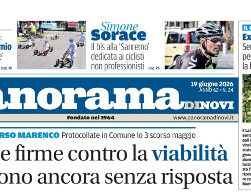 La prima pagina di Panorama di Novi: da domani il numero in digitale online