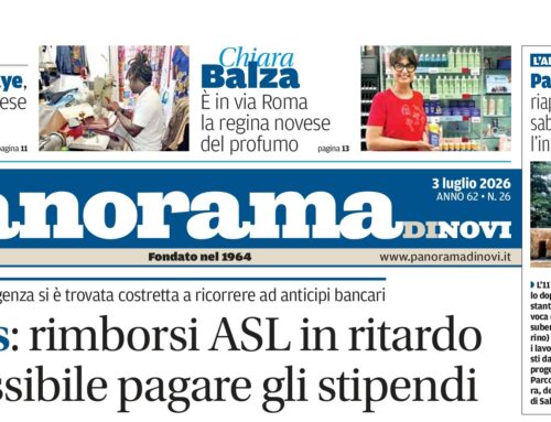 La prima pagina di Panorama di Novi: da domani il numero in digitale online