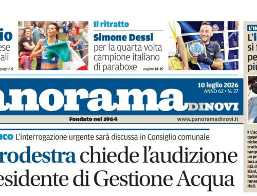 La prima pagina di Panorama di Novi: da domani il numero in digitale online