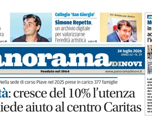 La prima pagina di Panorama di Novi: da domani il numero in digitale online