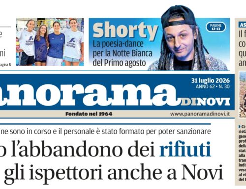 La prima pagina di Panorama di Novi: da domani il numero in digitale online