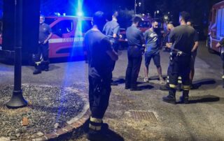 Mornese incendio serata del 17 agosto