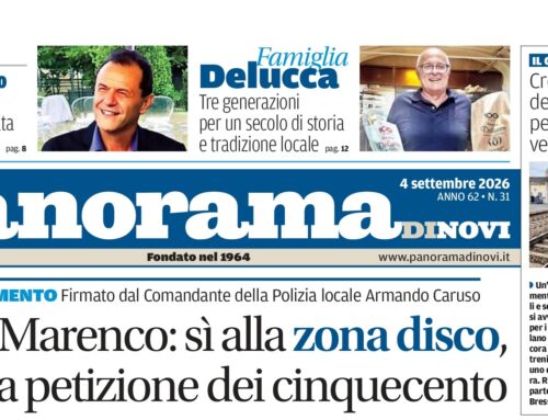La prima pagina di Panorama di Novi: da domani il numero in digitale online
