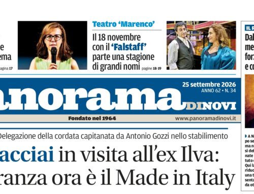 La prima pagina di Panorama di Novi: da domani il numero in digitale online