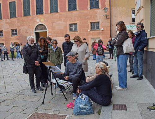 Successo del pittore serravallese Bruno Farinelli alla Watercolor di Sestri Levante