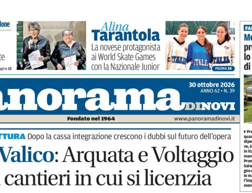 La prima pagina di Panorama di Novi: da domani il numero in digitale online
